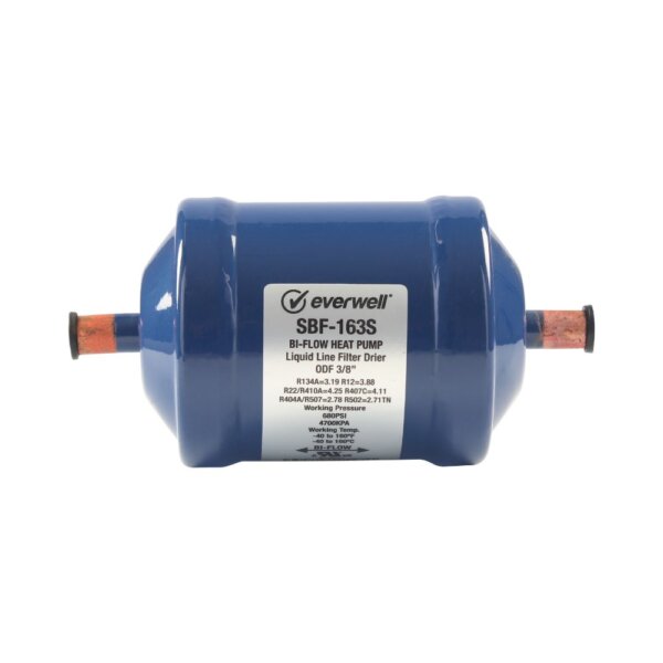 SBF-163S – 3/8" Solder – Bi-Flow Heat Pump Filter Drier