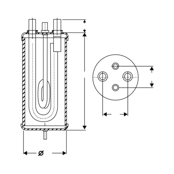 SPLR-2415 – 2-1/8" – 1-1/8" – Heat Exchanger