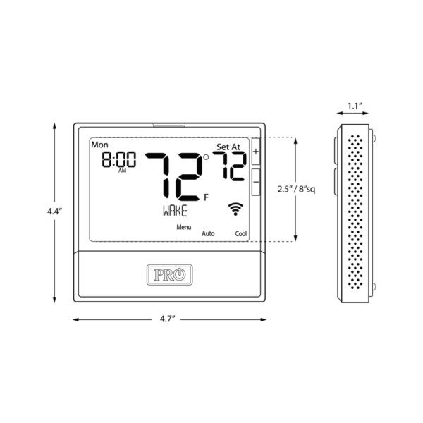 T855ISH – Pro1 IAQ Thermostat